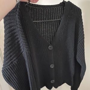 Black long sleeve sweater